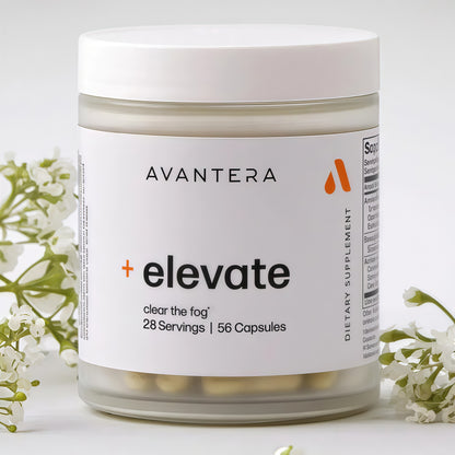 Avantera Elevate Premium Nootropic Supplement - Beat Brain Fog - Best Focus Supplements for Memory & Focus Support - Energy Without Crash - 56 Count Pills for Women & Men*